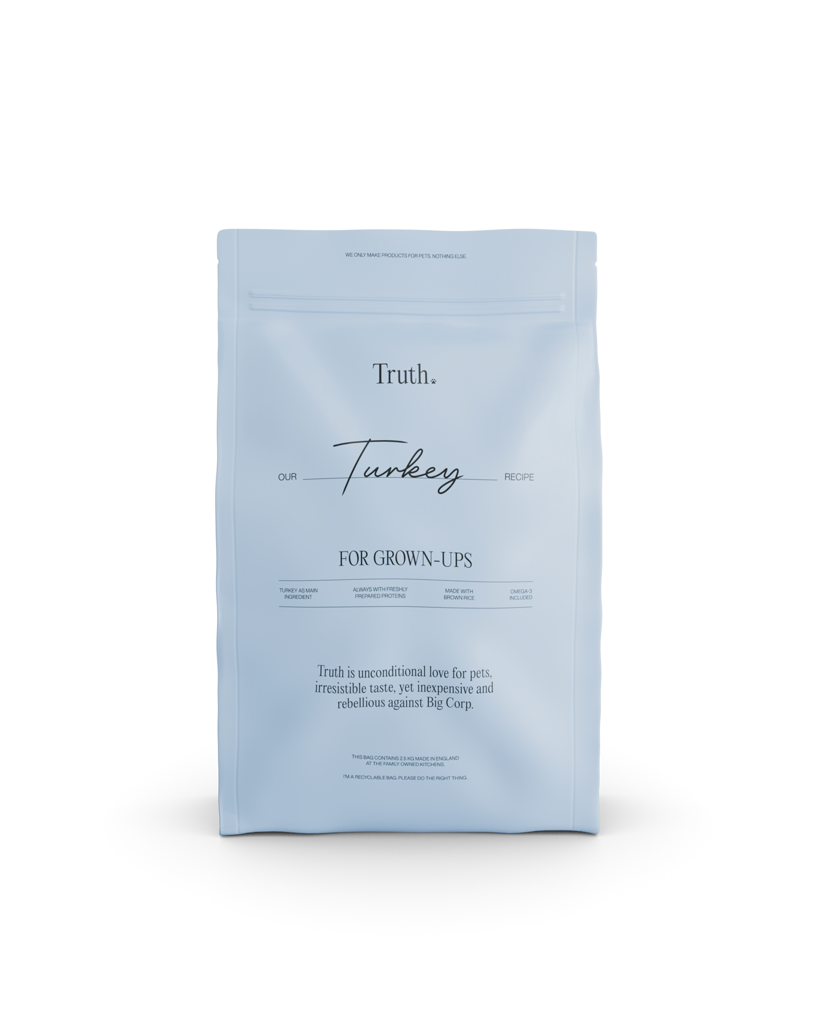 TRUTH PETS TURKEY, 2,5KG